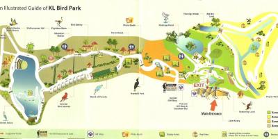 Kuala lumpur bird park kartta