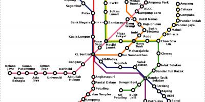 Malesia metro kartta