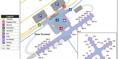 Kuala lumpur kansainvälinen lentokenttä terminaali kartta