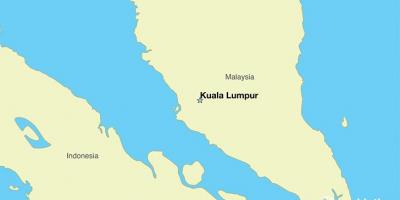 Kartta pääkaupunkiin malesia
