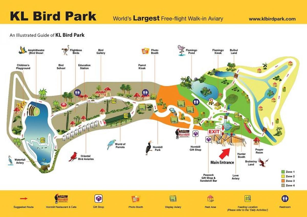 Kartta bird park