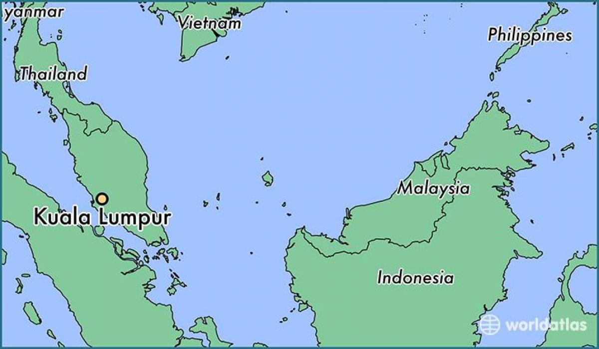 Kuala lumpur sijainti kartalla - Kartta kuala lumpur sijainti (Malesia)
