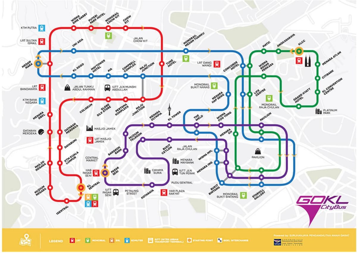 mennä kl city bus kartta