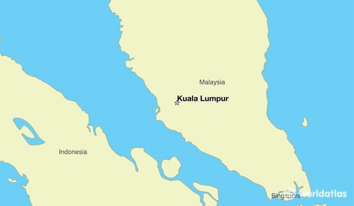 Kartta pääkaupunkiin malesia